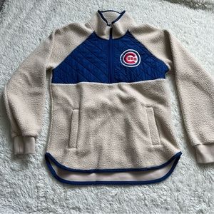 SOLD Cubs Teddy Quarter Zip